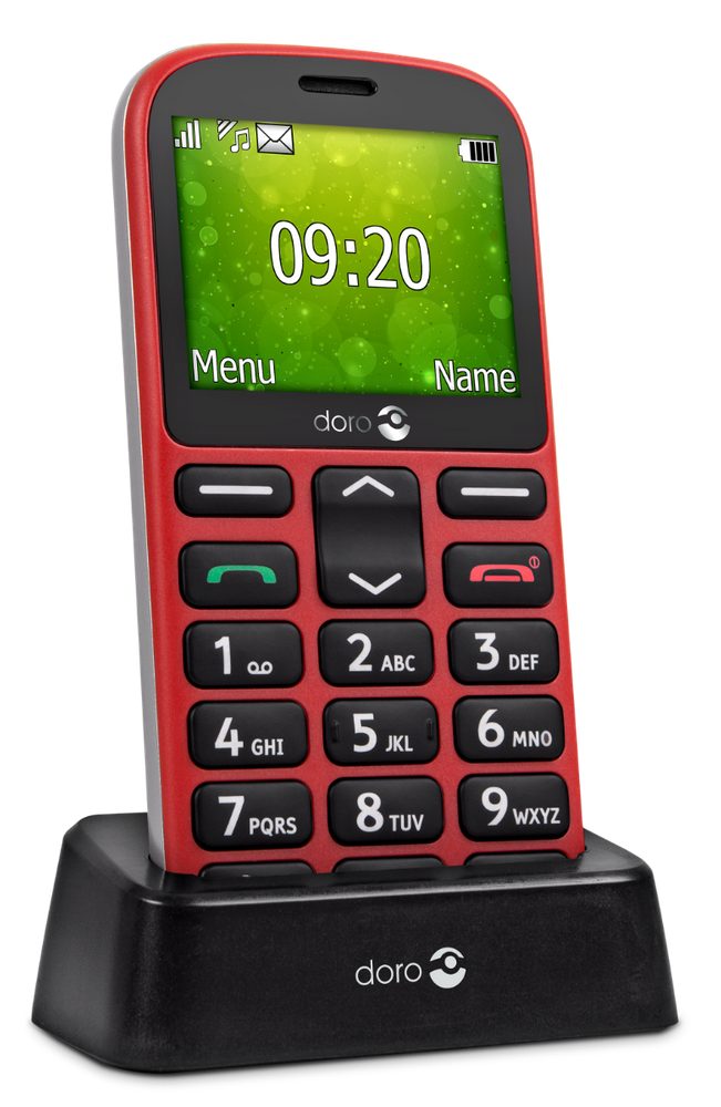 Mobiiltelefon Doro 1360, punane
