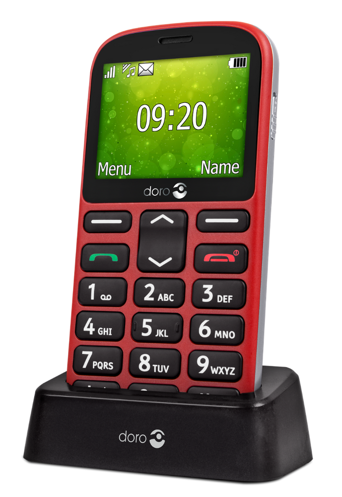 Mobiiltelefon Doro 1360, punane