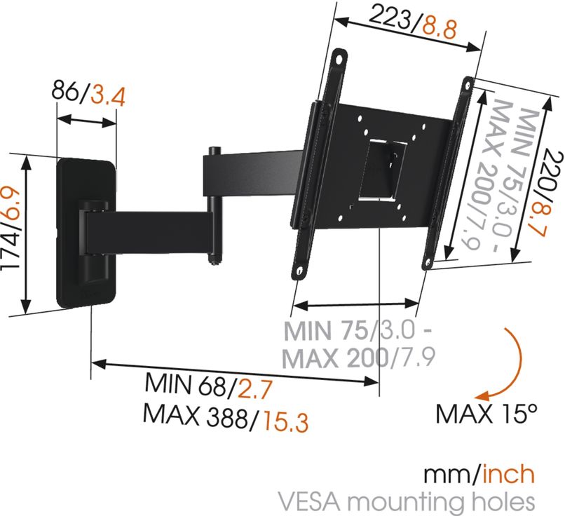 Vogels MA2040-A1 seinakinnitus 19–40