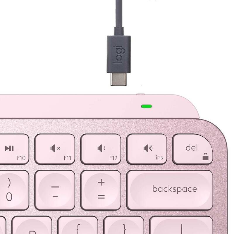 Logitech MX Keys Mini SWE Keyboard – Bluetooth, Pink - Klick
