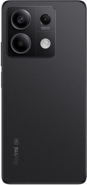 Nutitelefon Xiaomi Redmi Note 13 5G, 6+128GB, must; kvaliteetsed kaamerad tagaküljel, minimalistlik disain.